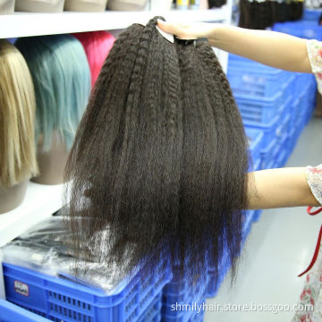 Mink Brazilian Hair Cuticle Aligned Virgin Hair Vendor,10A Grade Human Hair Yaki Kinky Straight Bundles Free Shipping
